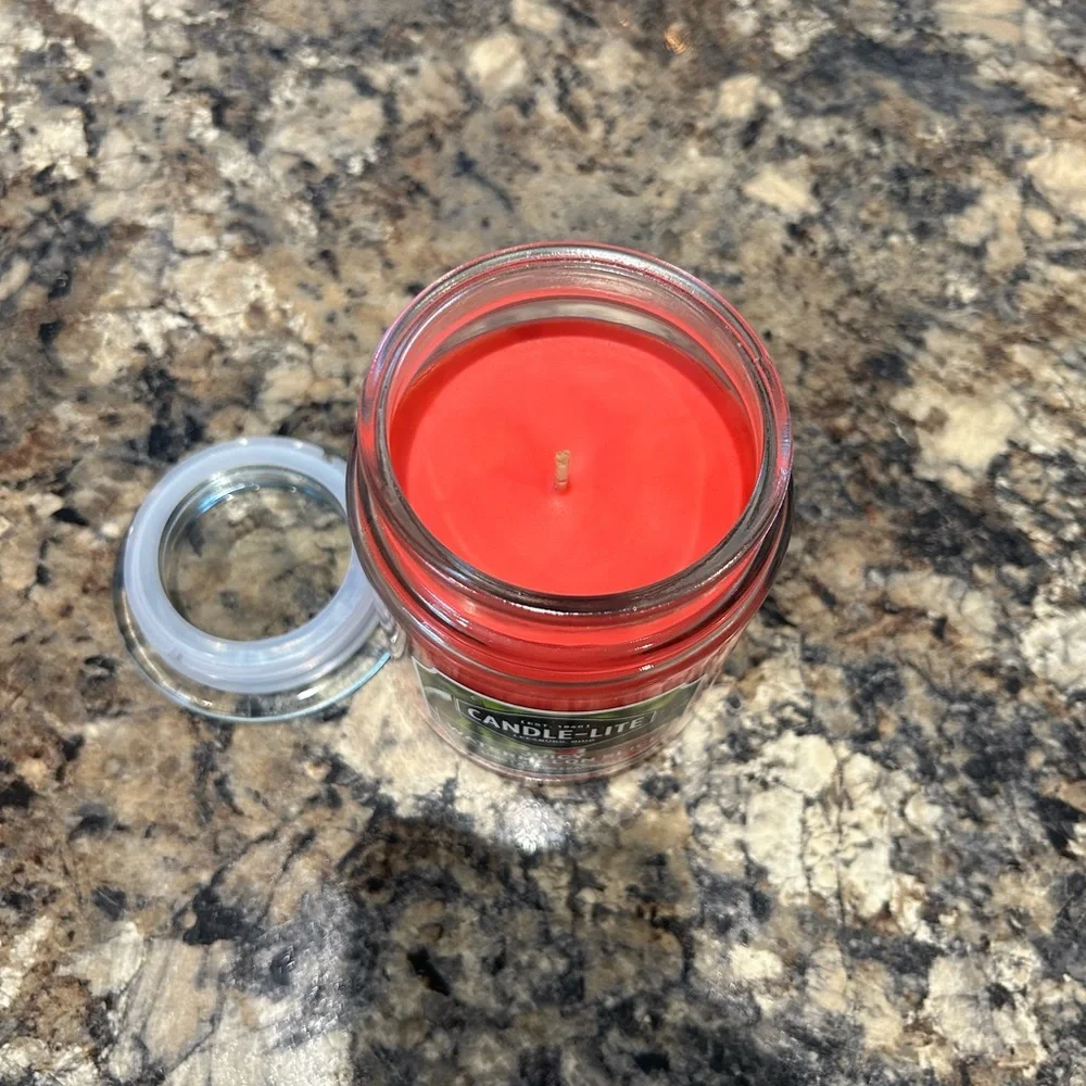 Juicy Watermelon Slice Candle - Red‎